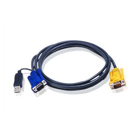 Aten | 1.8M USB KVM Cable with 3 in 1 SPHD and built-in PS/2 to USB converter | 2L-5202UP